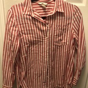 H&M Red & white striped top